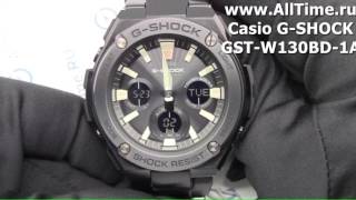 Обзор. Мужские наручные часы Casio G-SHOCK GST-W130BD-1A с хронографом