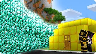 CASA DE ORO VS TSUNAMI DE DIAMANTES EN MINECRAFT ? | RETO DE LA CASA VS TSUNAMI EN MINECRAFT