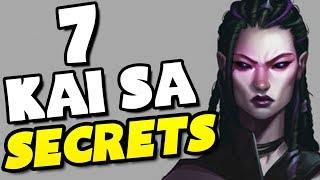 7 SECRETS You Didn't Know About KAI'SA! - League of Legends