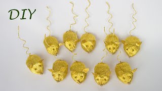 DIY МЫШКА из бумаги на Новый год 2020 ☆ Поделки своими руками ☆ Символ года ☆ Крыса игрушка на елку