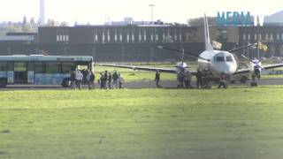Vliegtuig in problemen maakt voorzorgslanding op Rotterdam Airport