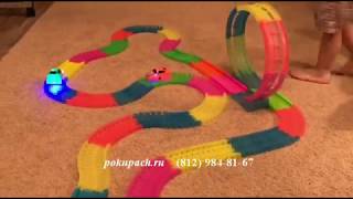 Гибкая светящаяся трасса Magic Tracks 366 деталей с мертвой петлей на magictrack-spb.ru