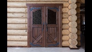 Двери из дерева под старину от производителя, входные и межкомнатные двери