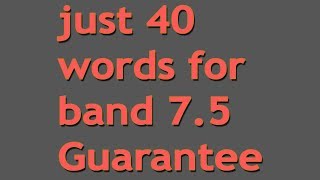 IELTS vocabulary | 7.5 band vocabulary for writing,speaking,reading
