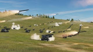 64x MLRS MISSILE STORM - DCS World 2.5 (4K Gameplay)