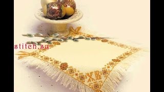 Готовая пасхальная салфетка от RIOLIS+маленькие покупки