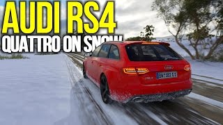 Forza Horizon 3 - Audi RS4 Quattro on SNOW