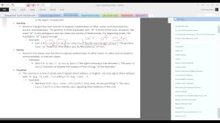 Exegetical Tools Basic Greek: Noun Case System