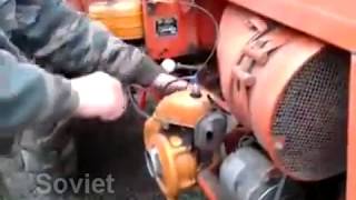ПУСКАЧ НА ТРАКТОР ИЗ БЕНЗОПИЛЫ ДРУЖБА!