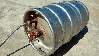 Самодельный водонагреватель из пивной кеги. Бойлер