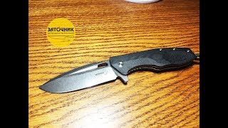 ЗАТОЧКА НОЖА  BOKER+ ИЗ СТАЛИ D2 | РЕЖУЩАЯ КРОМКА В ЗЕРКАЛО