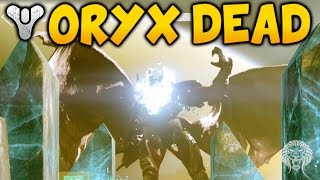 Destiny Kings Fall Raid: FINAL BOSS COMPLETED! Beating Oryx Raid Ending & Loot Drop (The Taken King)