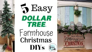 Easy Dollar Tree Farmhouse Christmas DIY's