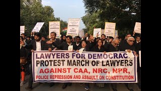 Lawyers protest against CAA, NRC and NPR