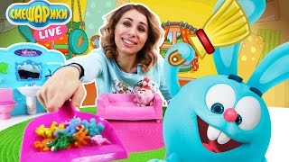 СМЕШАРИКИ Live Аня и Нюша Генеральная уборка в домике Кроша Видео для детей 13+