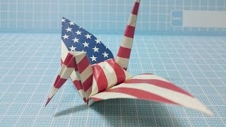 Crane Origami! USA(America) Flag
