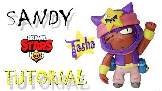 Новый браулер Сэнди Бравл Старс из пластилина Туториал Sandy Brawl Stars plasticine Tutorial