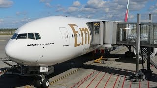 Emirates Boeing 777-300 ER Business Class, Inaugural flight Oslo-Dubai