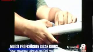 Siyah kumaştan su ısıtıcısı yapan Türk Profosör  - www.teknovid.com