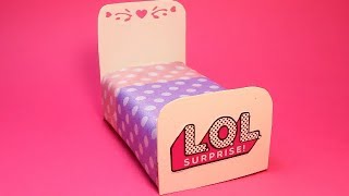 Как  сделать кровать для куклы LOL Surprise diy