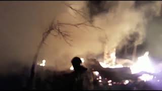 Пожар 31 января в посёлке Октябрьский Зеленодольского района. Погиб мужчина
