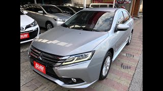 【中古車】MITSUBISHI GRAND LANCER  2017年式 一手車免鑰駛/大面板/只跑8000/HID頭燈/4安全氣囊/ABS/循跡/定速/倒車顯影/恆溫/前後雷達/尾翼