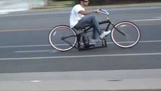 Custom Beach Cruiser Bicycle with Air Ride Suspension