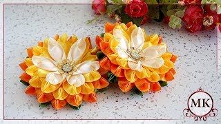 Цветы из лент. Новый лепесток. МК. Канзаши. / DIY. Kanzashi. Ribbon flowers. New petal.