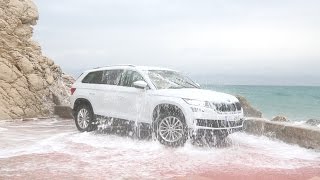 шкода кодиак искупали в море skoda kodiaq test drive