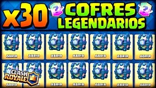 ¡¡ABRIENDO 30 COFRES LEGENDARIOS!! | Cofres de suscriptores - Clash Royale