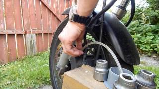Прокачать тормоза на Honda CB 400 SF