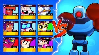 ВСЕ БРАВЛЕРЫ VS ОСАДНЫЙ РОБОТ! BRAWL STARS
