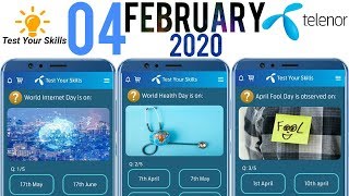 World internet day is on? | My Telenor 4 Feb Today Questions | Test Your Skills | Play And Win 4 Feb