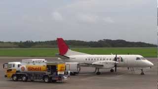 [飛機]日本エアコミューター JAC SAAB340B JA8900 Startup 種子島空港 TANEGASHIMA