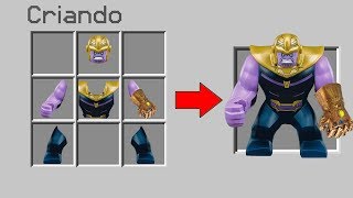 COMO INVOCAR O LEGO THANOS NO MINECRAFT ! (IGUAL DA VIDA REAL)