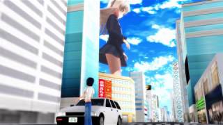 [MMD giantess]巨大娘の探し物/giantess looking for a lost item