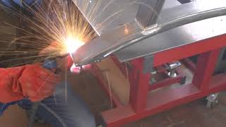 Стол из мебельного щита и металла Wood Metal Table DIY
