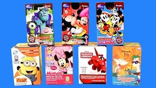 SURPRISE BOXES Minions BIGHERO6 Monsters Phineas Ferb Mickey Minnie Disney Huevos Sorpresa