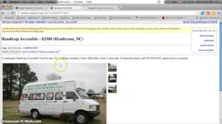 Craigslist Handicap Vans for Sale by Owner in North Carolina