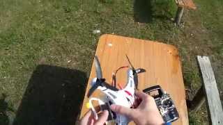JJRC H8C V2 Первый полёт на улице 7.4V 2200mAh
