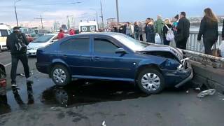 Авария на Новом Мосту в Днепропетровске (Днепре) 07.10.2016.(Последствия)
