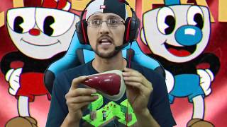 HE'S AFTER US! ? CUPHEAD Game: Be4 BENDY & the Ink Machine Got Spooky (FGTEEV Part 1 Gameplay)