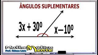 ÂNGULOS SUPLEMENTARES - Exercício 2