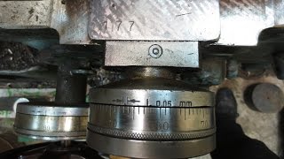 Разборка и чертёж фланца поперечной подачи токарного станка 1а616