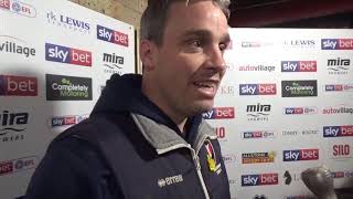 Michael Duff after Cheltenham defeat Oldham Athletic 3-0