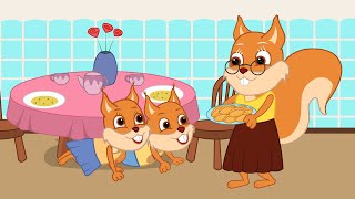 Famille d'Écureuil - Cache-Cache Avec Grand-Mère Animé 2021 en Français