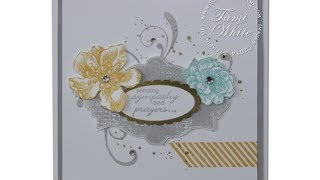 Sympathy WOW Card featuring Stampin Up Everything Eleanor Stamp set