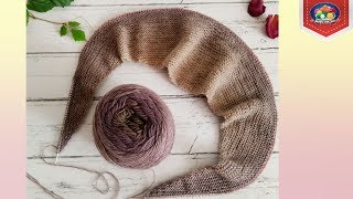 Бактус спицами "Сумерки" Часть 1