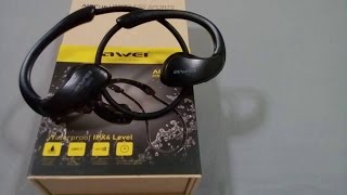 AWEI A885BL Stereo Bluetooth / NFC Waterproof Headset Unboxing and Review