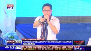 Capres Demokrat Debat Soal Kesejahteraan Rakyat